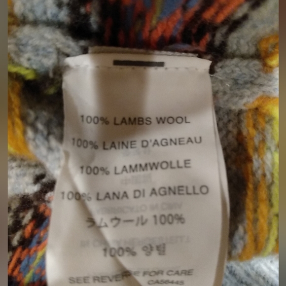 J.Crew Nordic Ski Fair Isle Lamb Wool Sweater Multicolor Stripe Preppy Pullover - Picture 6 of 10